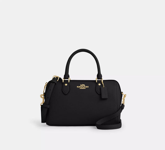 Rowan Satchel Bag Black Coach