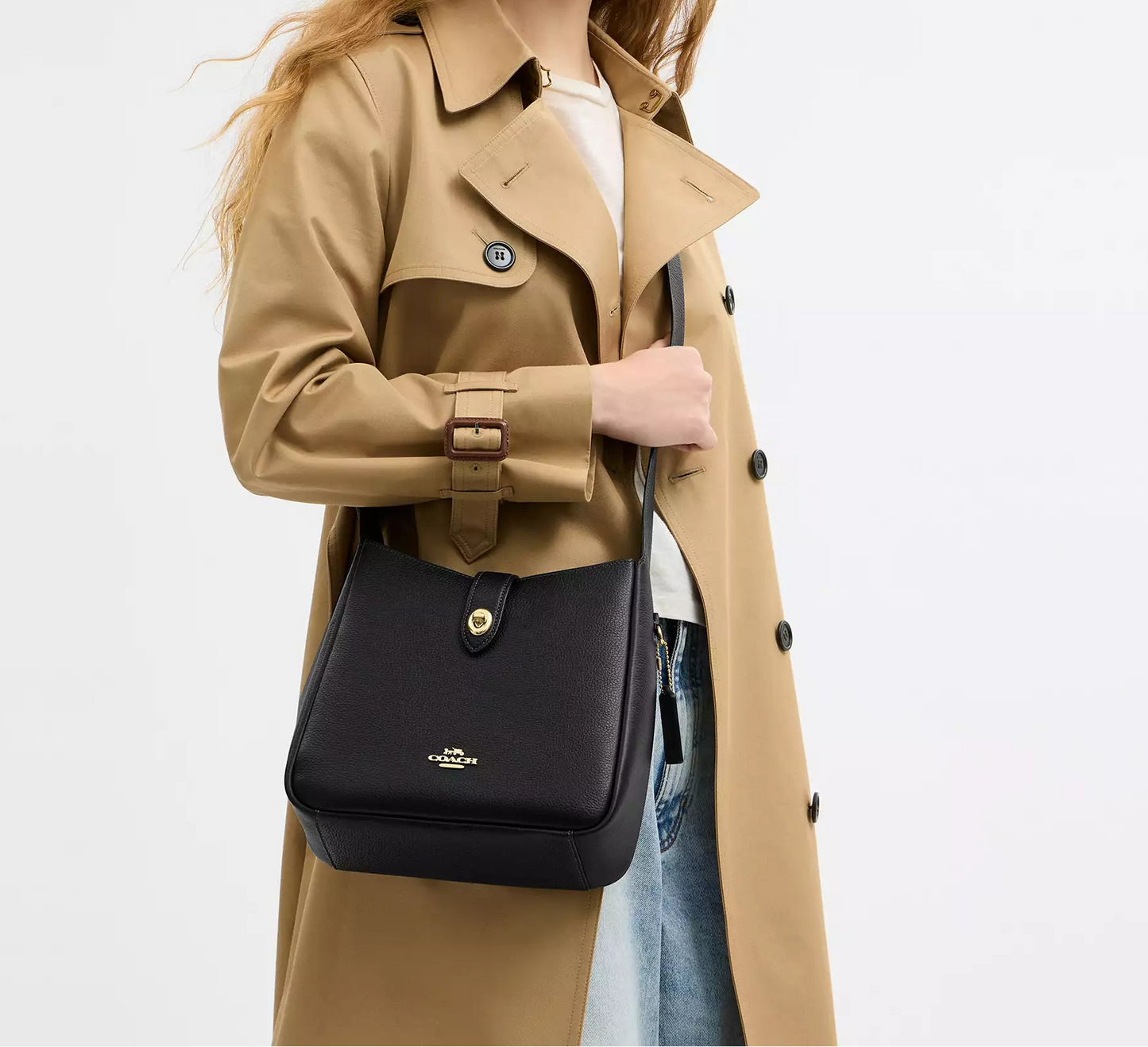Hadley Convertible Crossbody Bag Black Coach