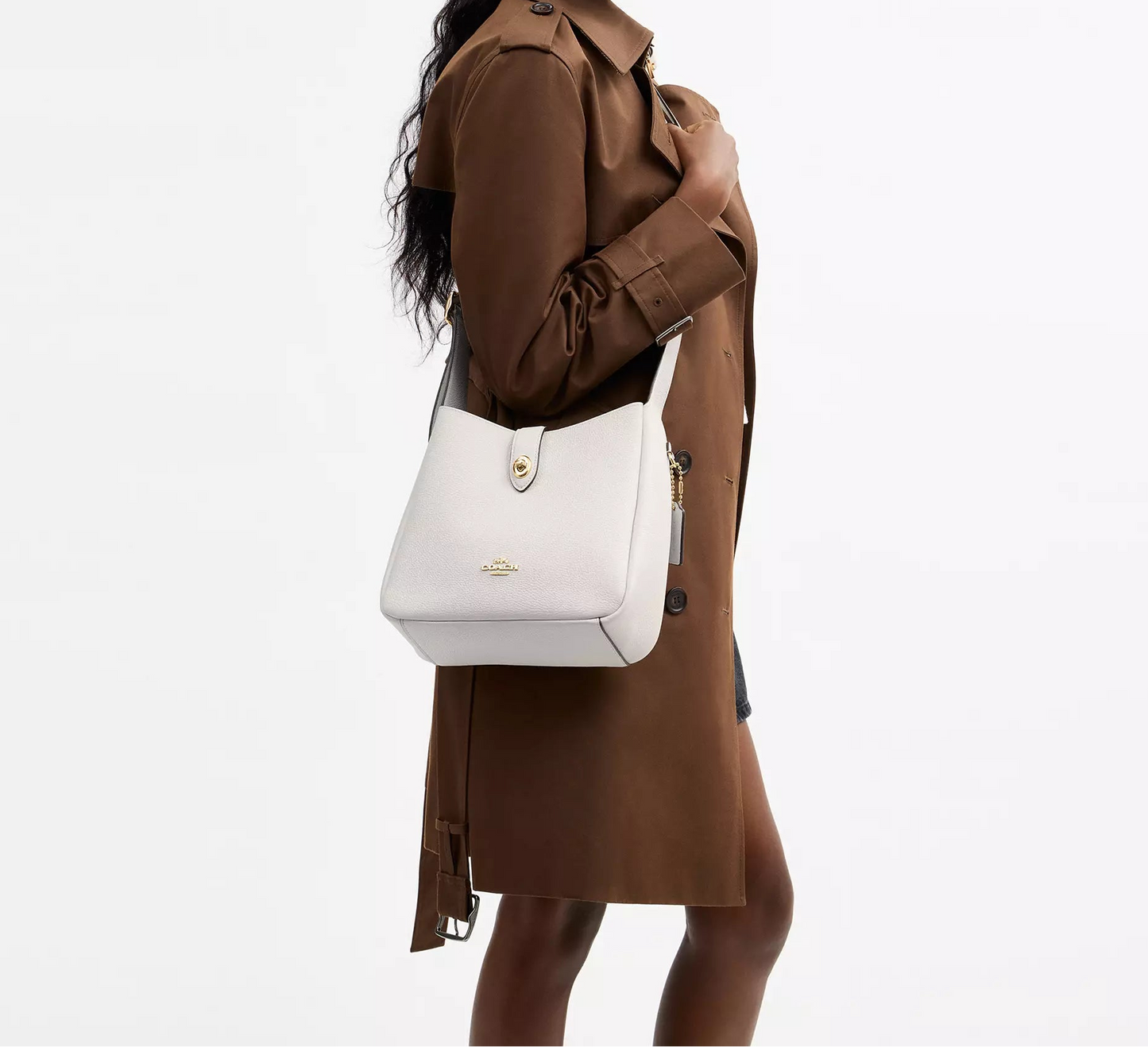 Hadley Convertible Crossbody Bag Chalk Coach
