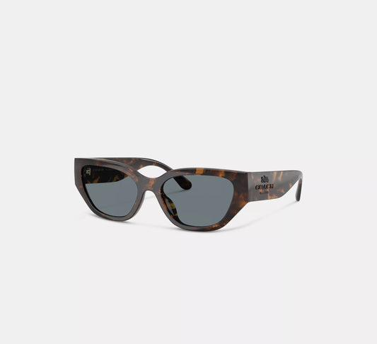 Geometric Cat Eye Sunglasses Dark Tortoise Coach