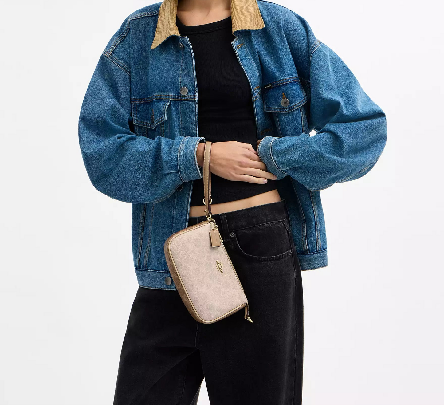 Nolita 19 In Blocked Signature Sand Canvas Coach