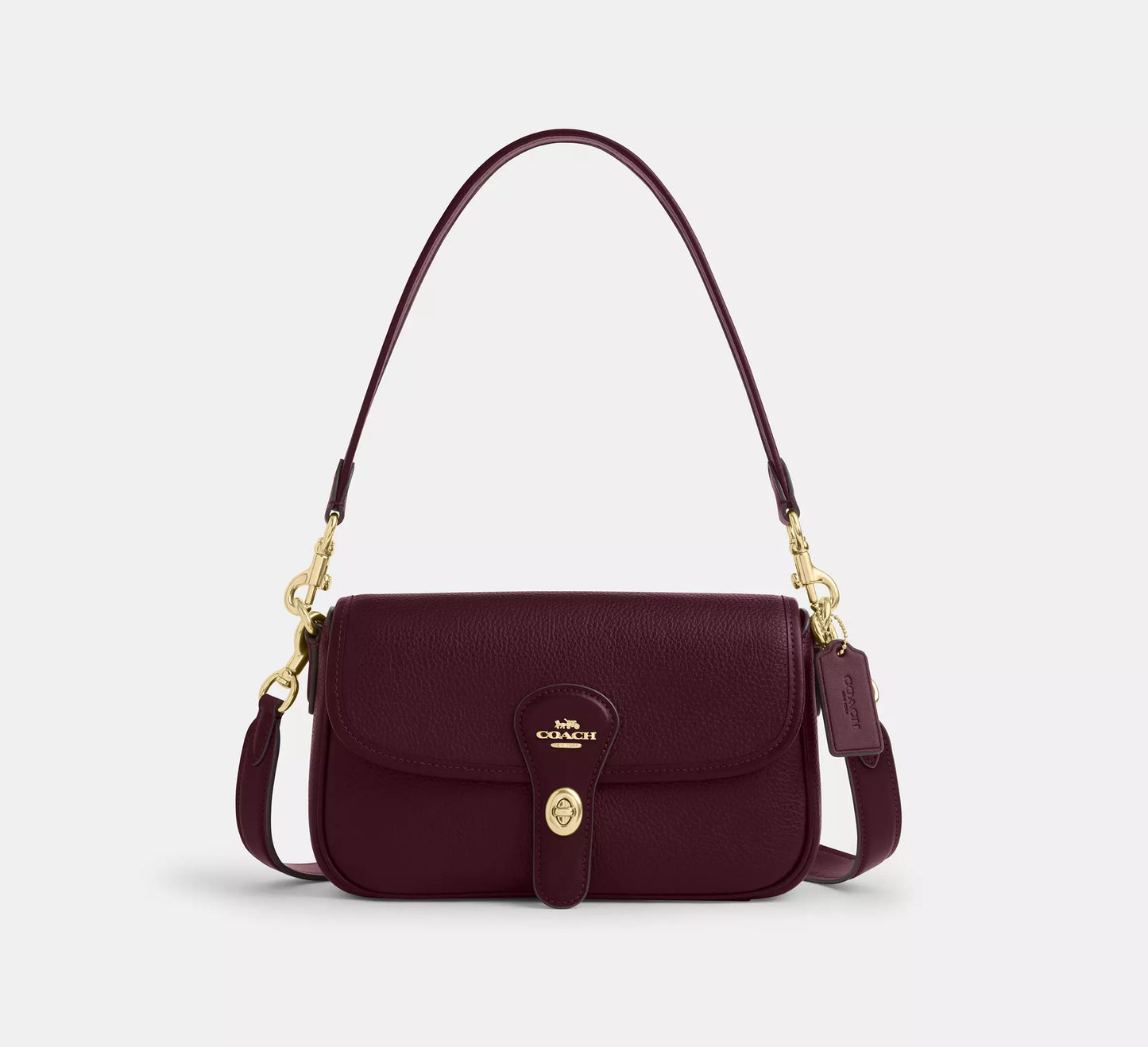 Hadley Shoulder Bag Dark Wine Coach