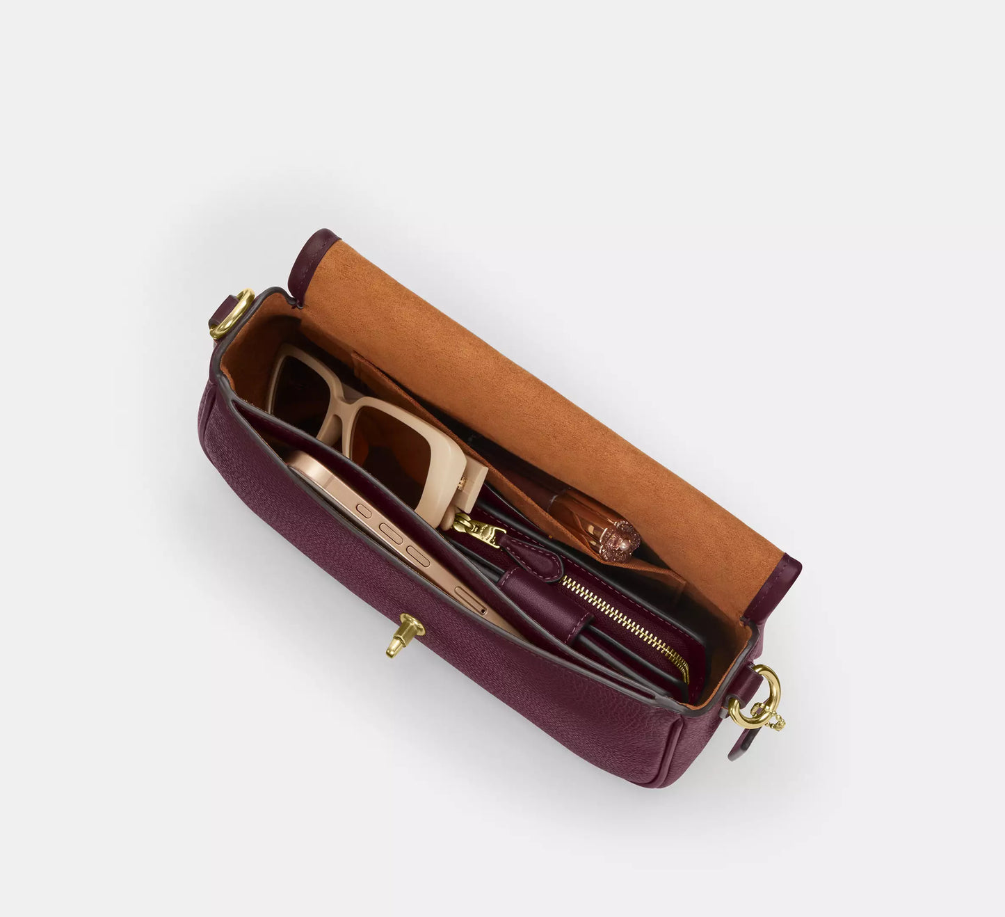 Hadley Shoulder Bag Dark Wine Coach