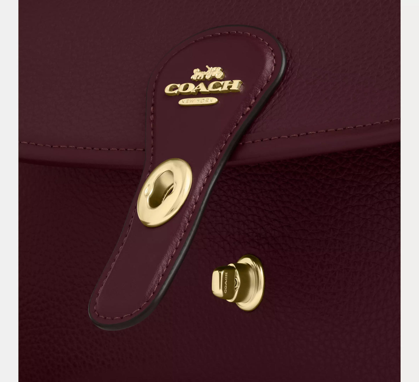 Hadley Shoulder Bag Dark Wine Coach