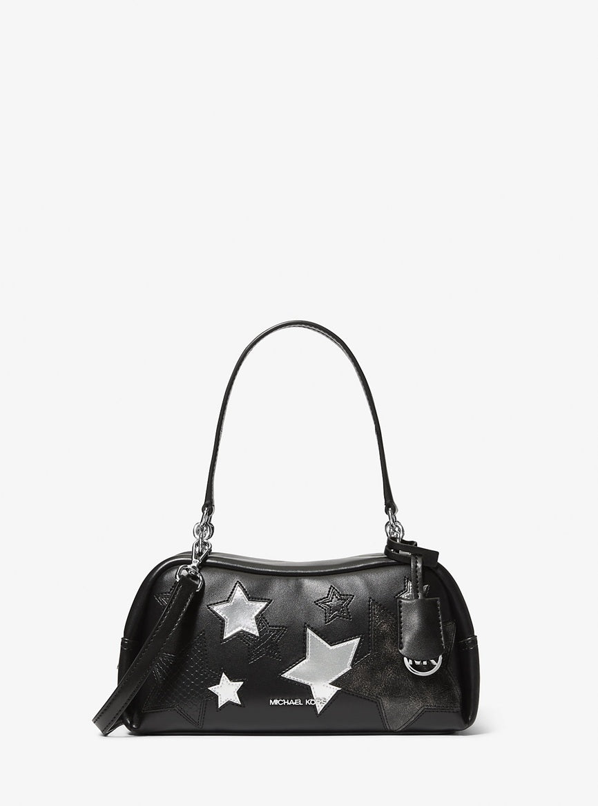 Cecily Small Embellished Shoulder Bag Black Michael Kors