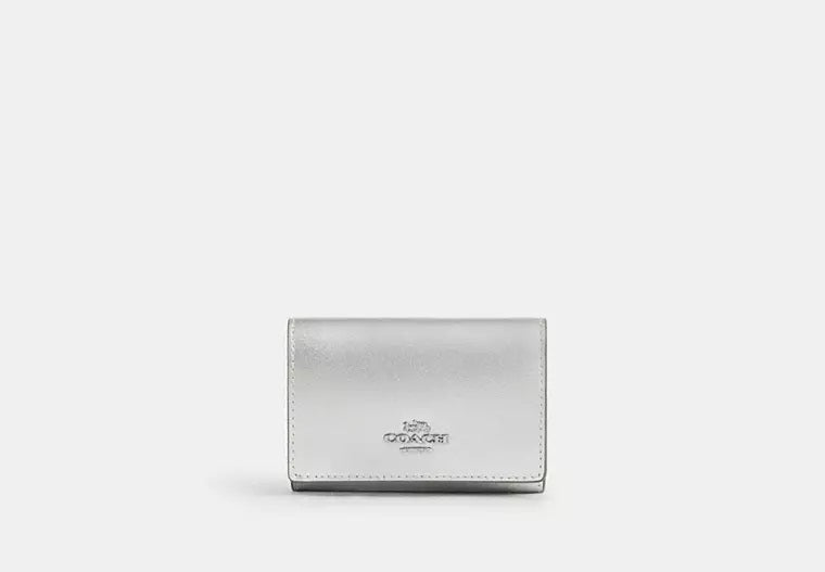 Micro Wallet Light Silver Coach