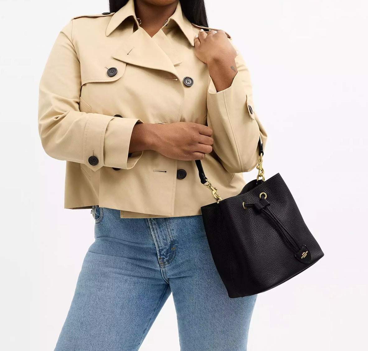Rowan Bucket Bag Black Coach