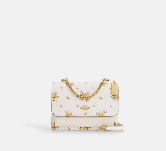 Klare Crossbody Bag With Spring Blossom Print Chalk Multi Coach