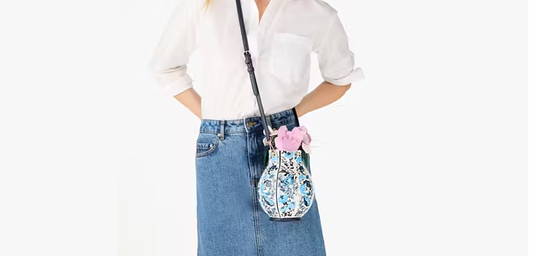 Perfect Plume Vase Crossbody Bag Blue Multicolor Kate Spade