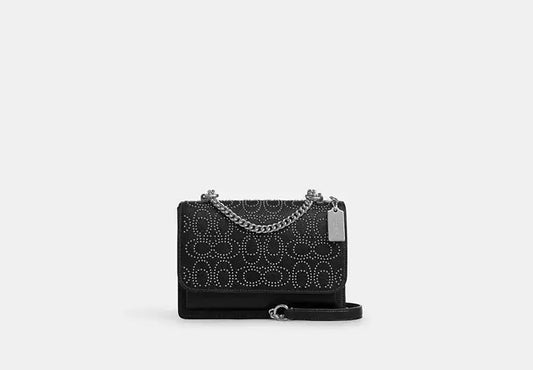 Klare Crossbody Bag With Signature Rivets Black Coach